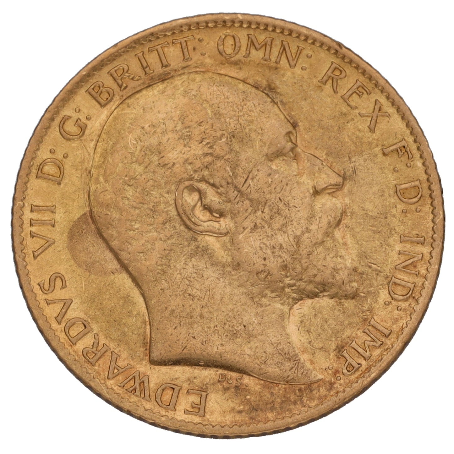 22ct Gold King Edward VII Half Sovereign Coin 1910