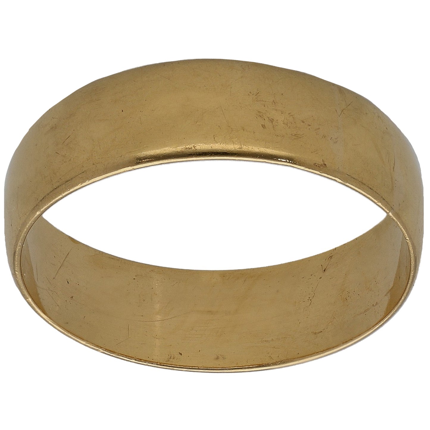 22ct Gold Plain Wedding Ring Size R