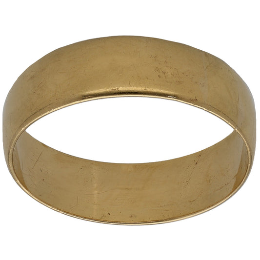 22ct Gold Plain Wedding Ring Size R