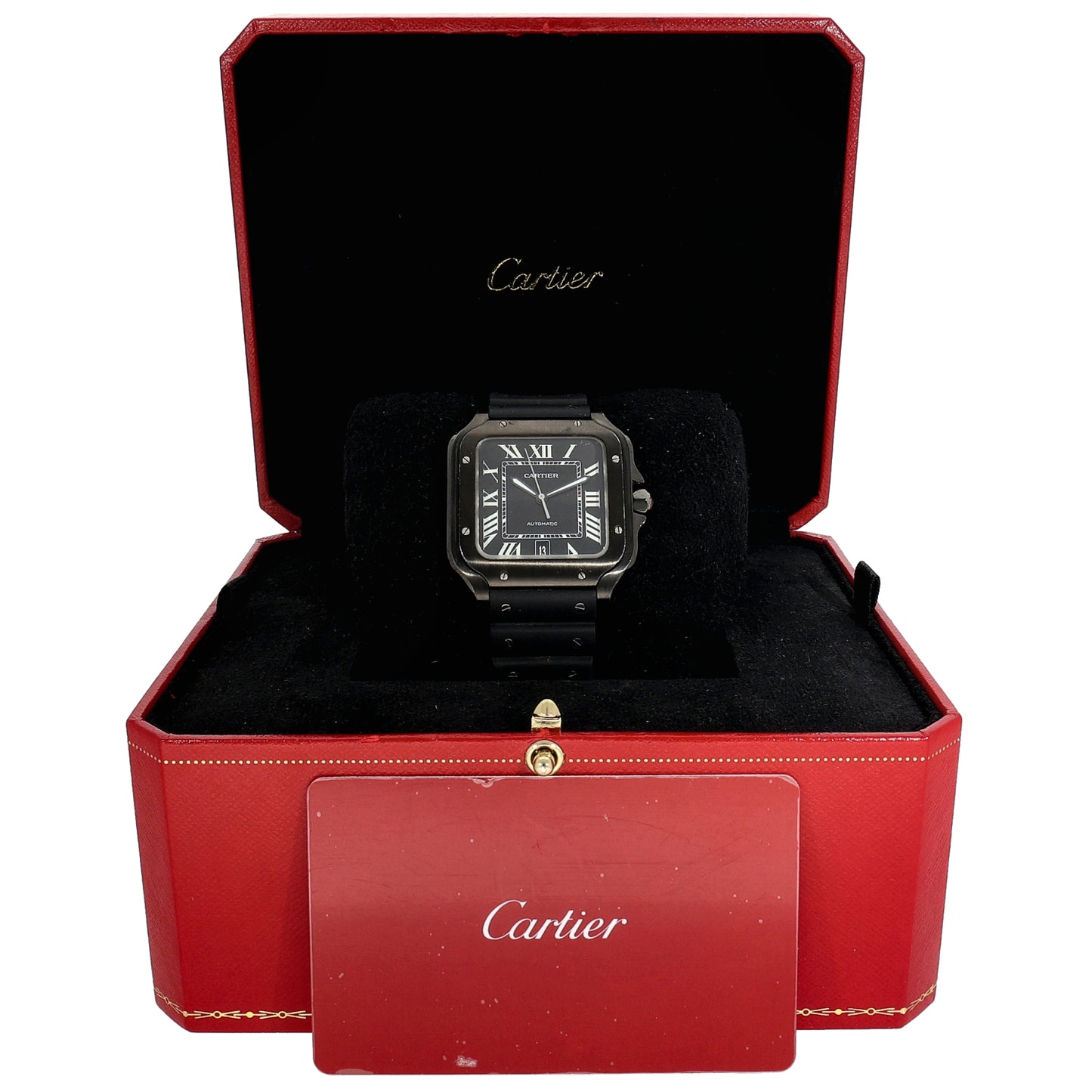 Cartier Santos De Cartier WSSA0039 40mm DLC Stainless Steel Watch