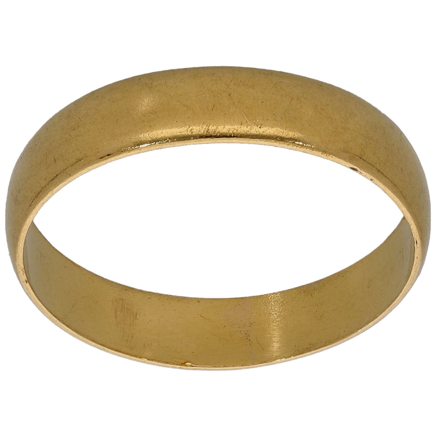 22ct Gold Plain Wedding Ring Size P