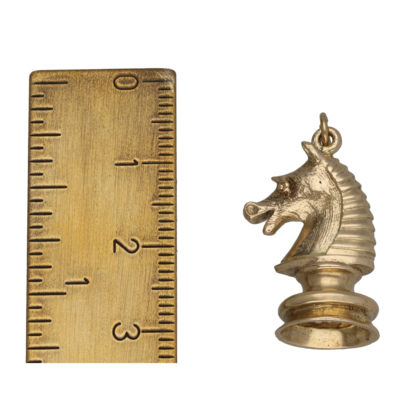 9ct Gold Knight Chess Piece Pendant