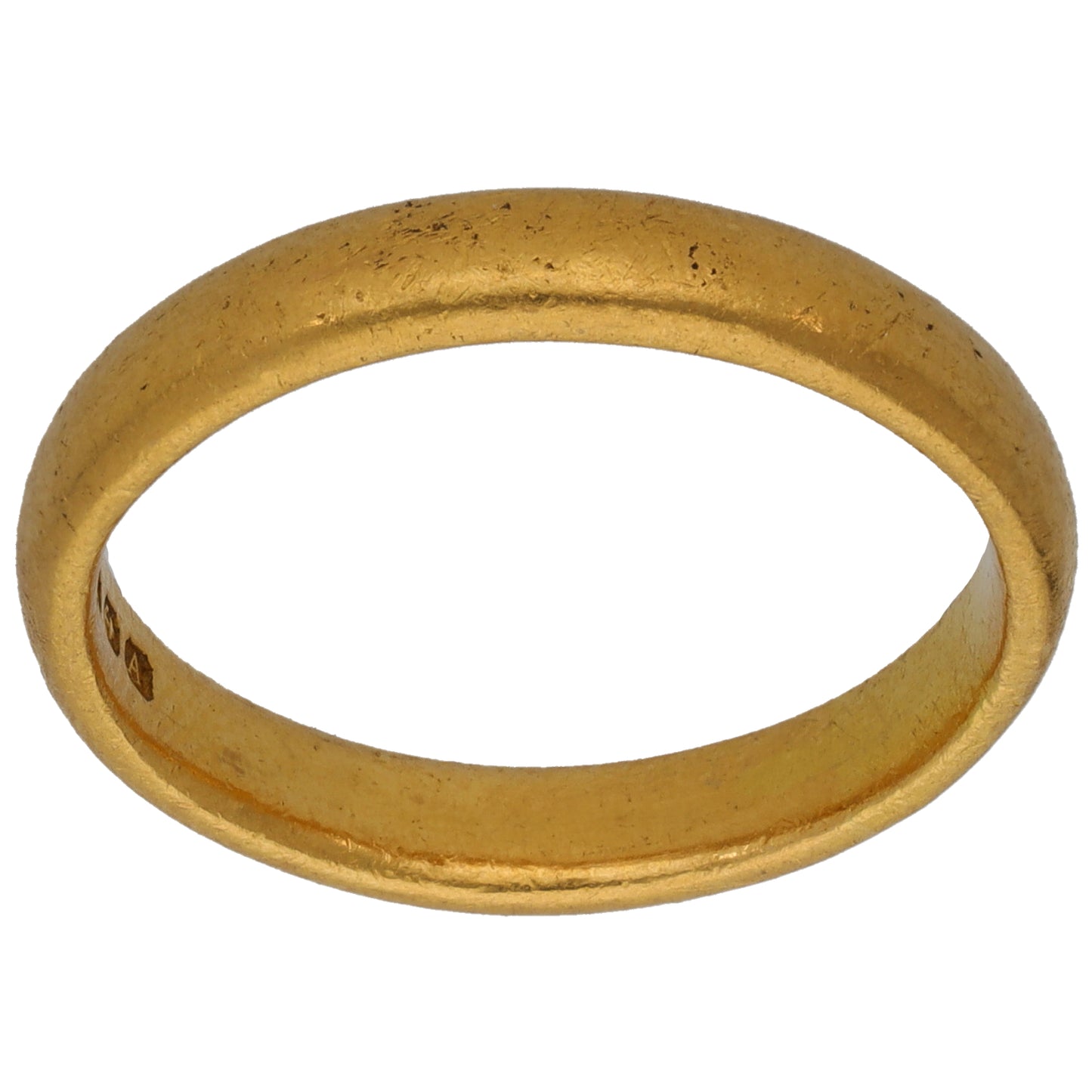 22ct Gold Plain Wedding Ring Size R