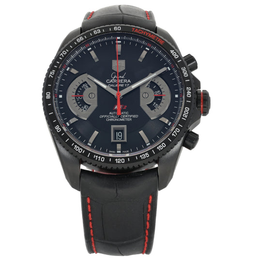 Tag Heuer Grand Carrera CAV518B 43mm Titanium Watch