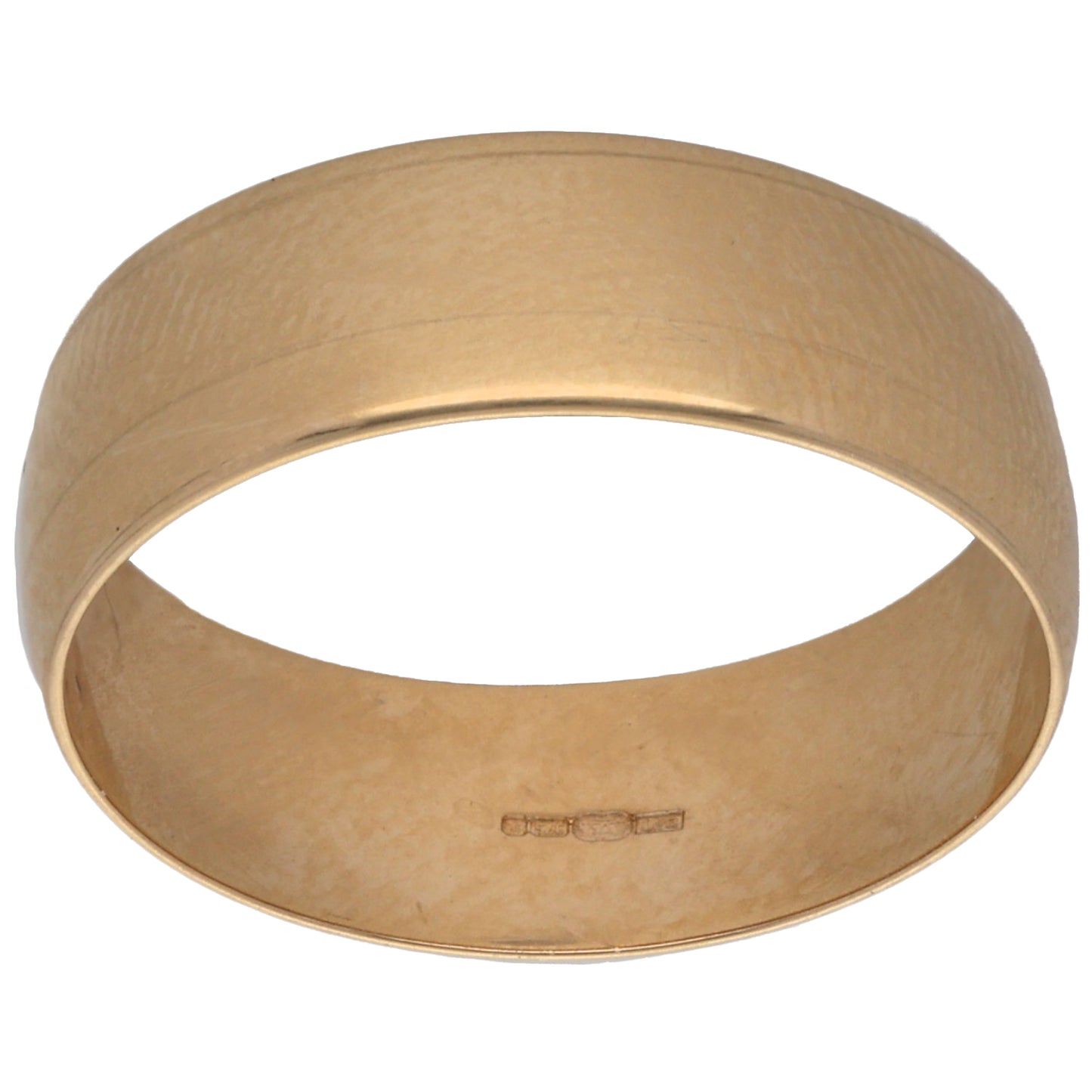 9ct Gold Plain Wedding Ring Size O