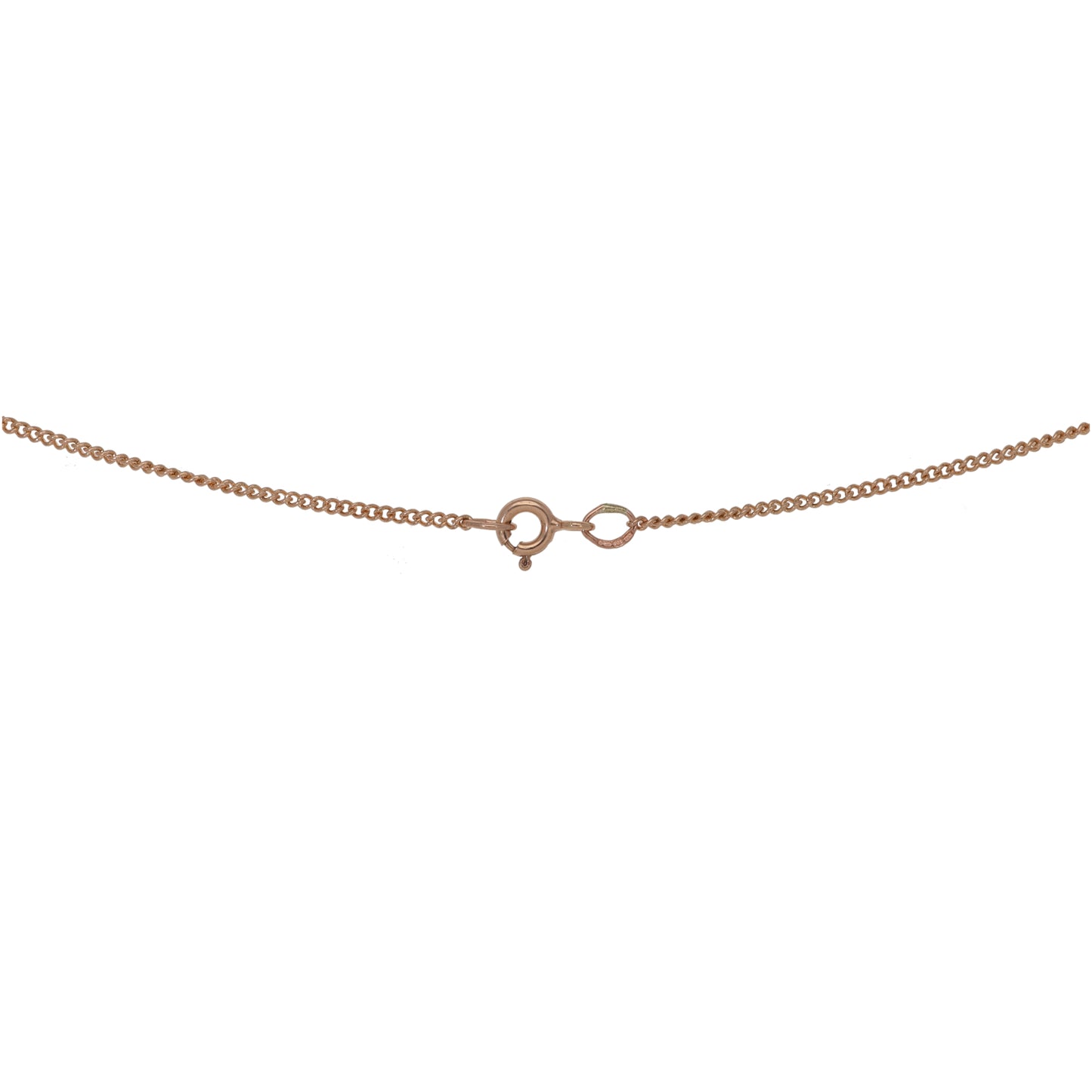 9ct Rose Gold Sapphire Dress/Cocktail Pendant With Chain