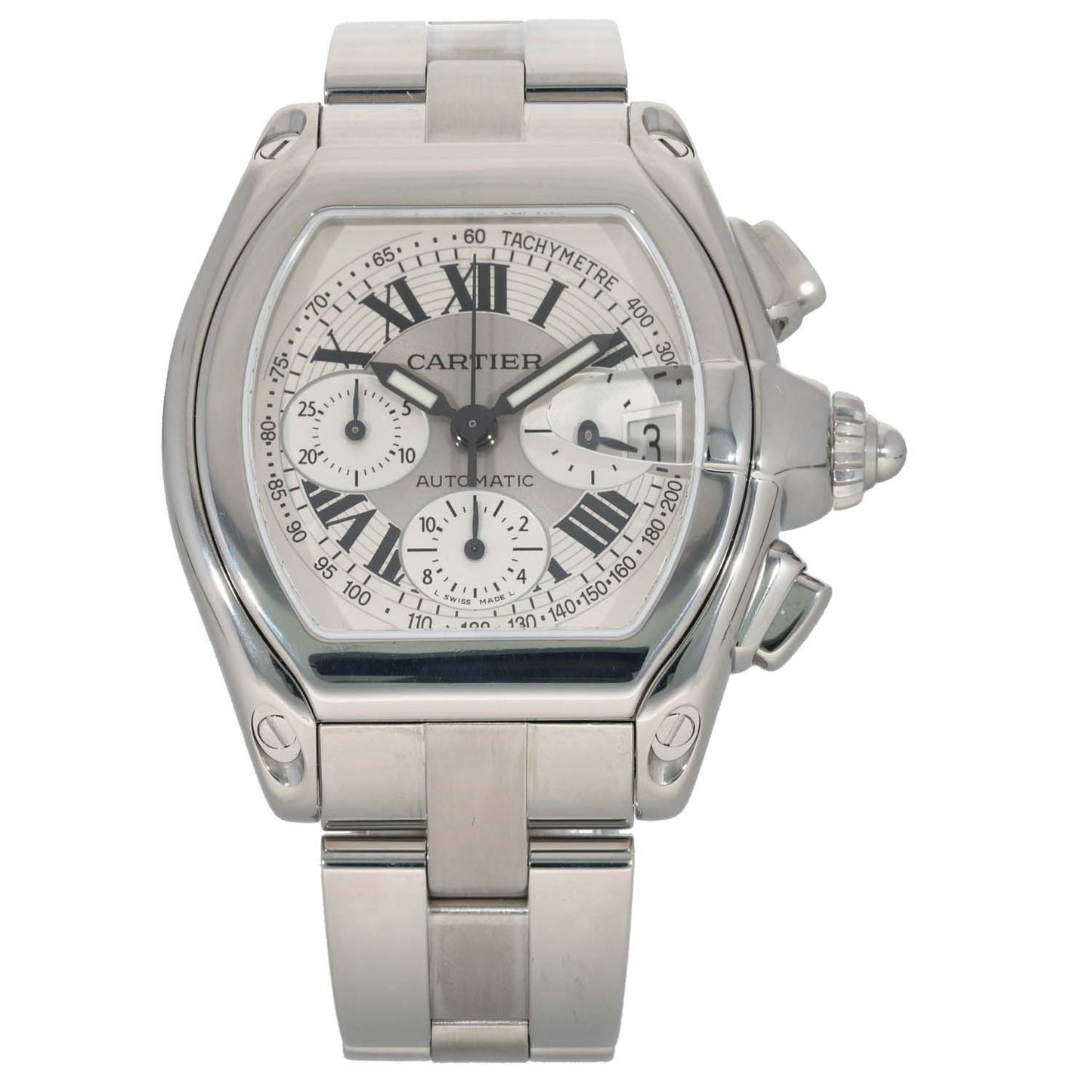 Cartier Roadster W62006X6 43mm Stainless Steel Watch