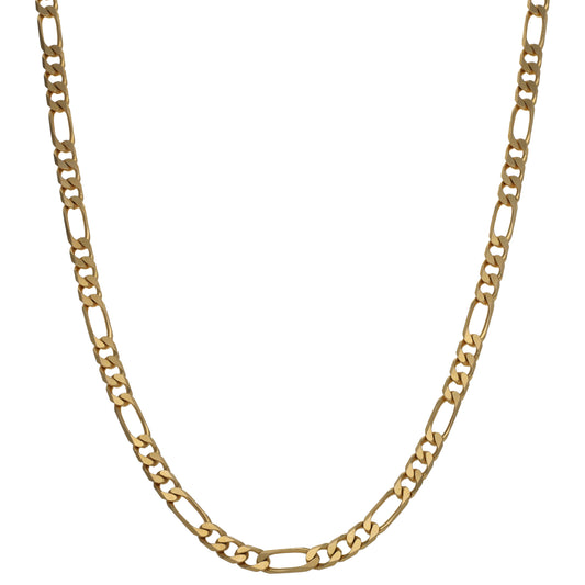 9ct Gold Figaro Chain 22"