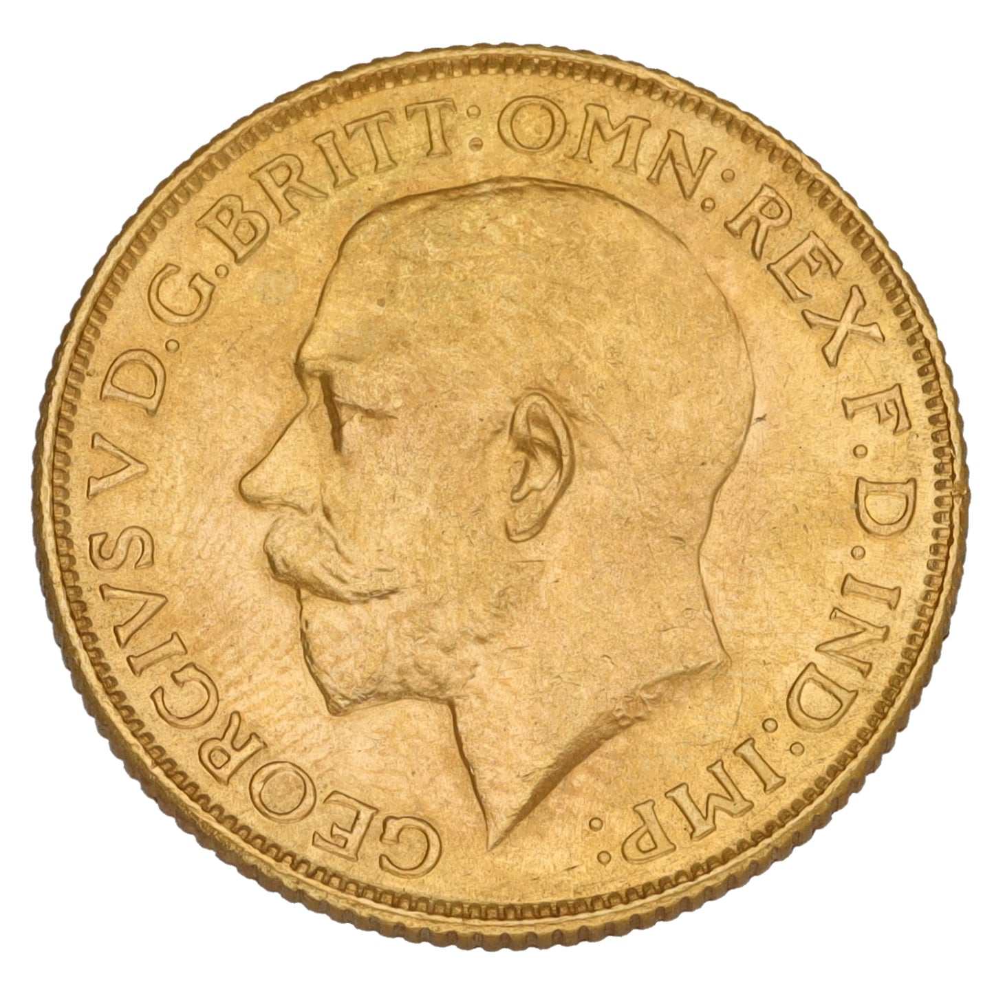 22ct Gold King George V Full Sovereign Coin 1918