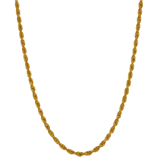 22ct Gold Rope Chain 28"