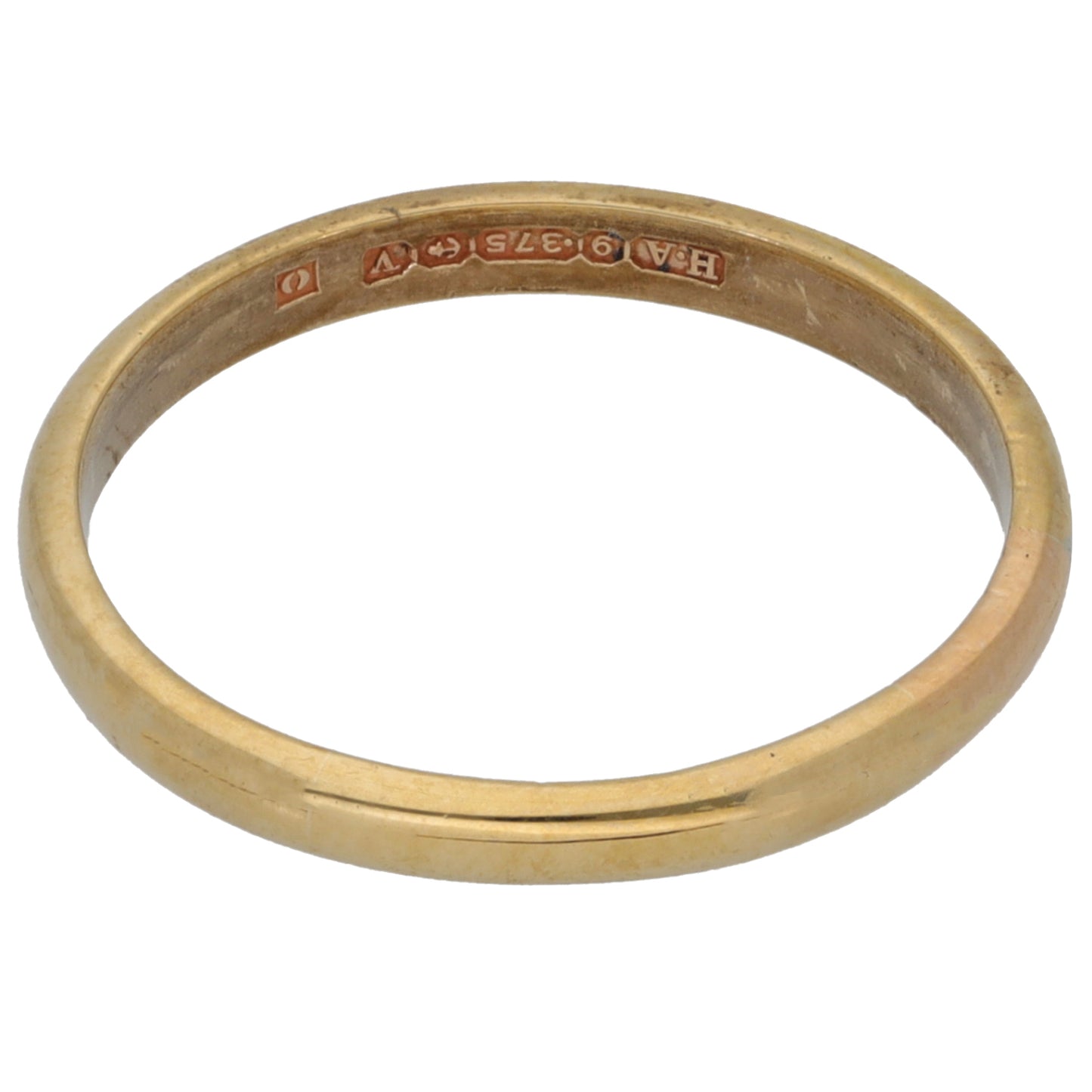 9ct Gold Plain Wedding Ring Size T