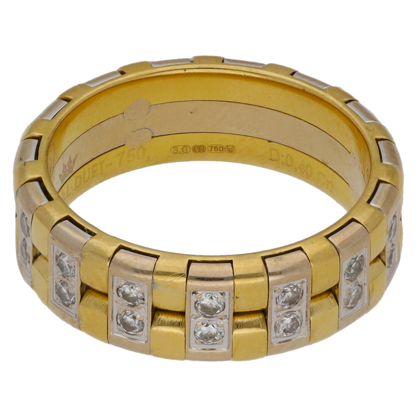 18ct Gold 0.30ct Diamond Alternative Ring Size L