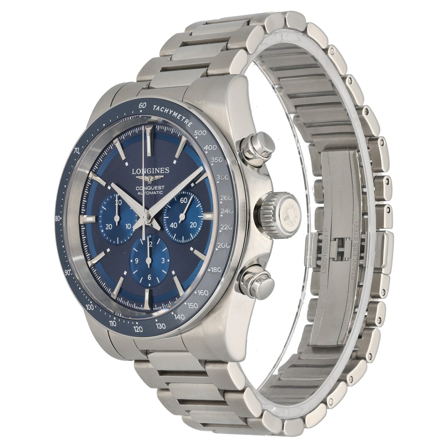 Longines Conquest Chronograph L3.835.4 42mm Stainless Steel Watch