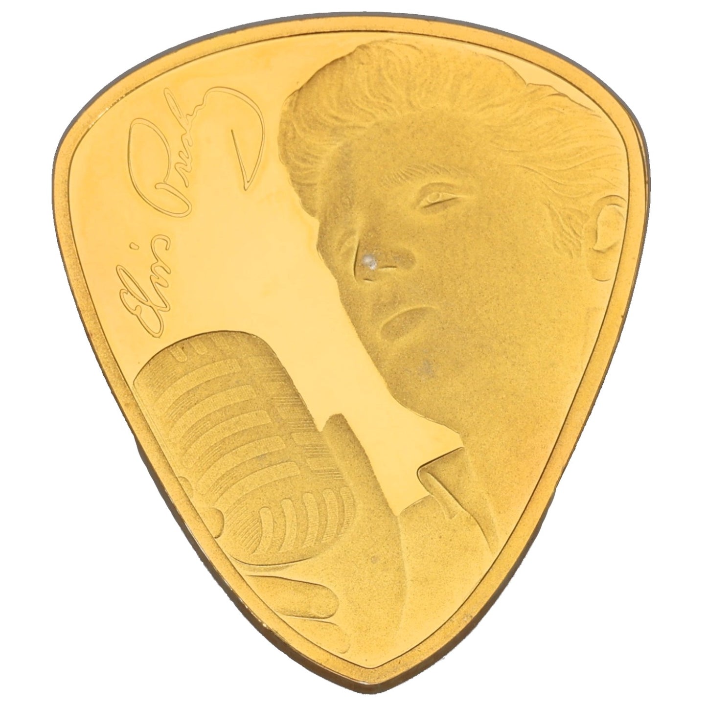 9ct Gold Elvis Presley Plectrum Two Crowns Coin 2024