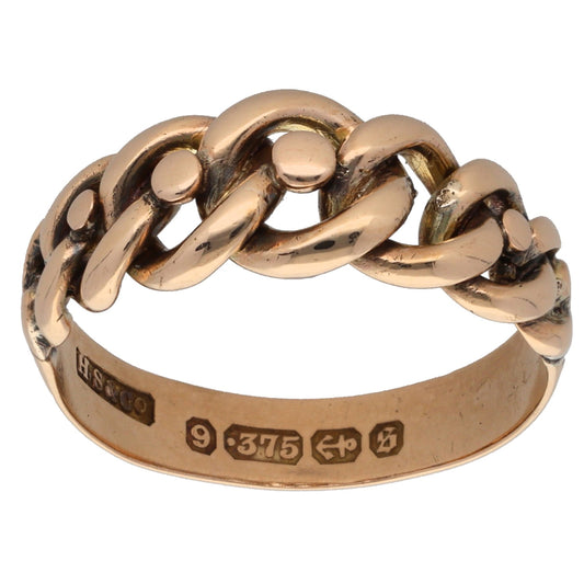 9ct Gold Keeper Ring Size O