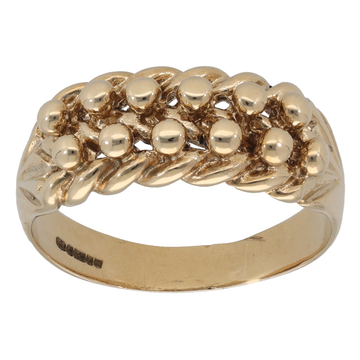 9ct Gold Keeper Ring Size U