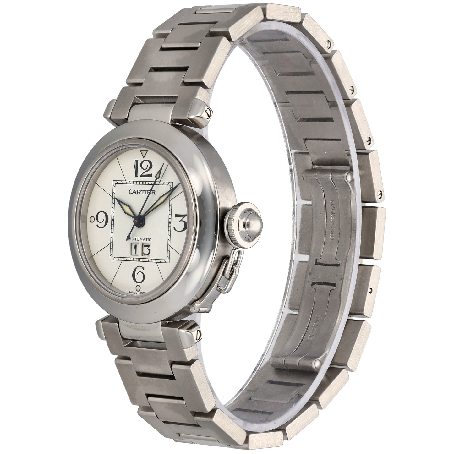 Cartier Pasha 2475 35mm Stainless Steel Watch