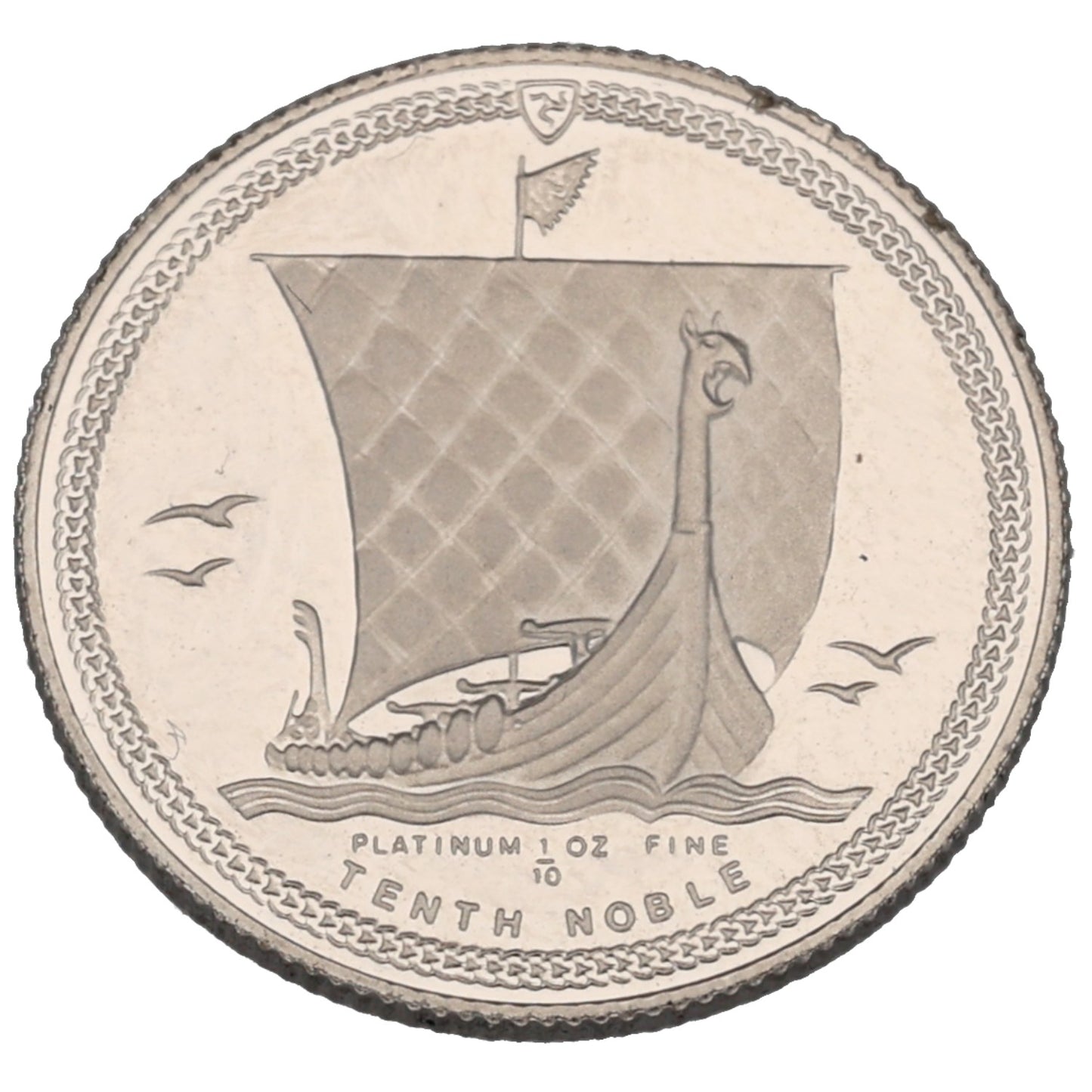 Platinum Isle Of Man Tenth Noble Coin 1984