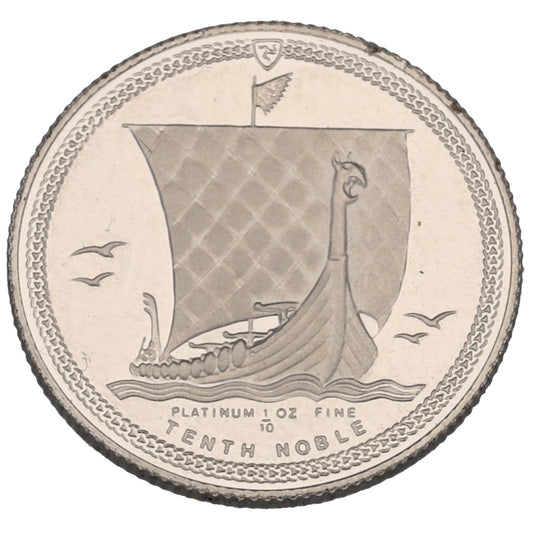 Platinum Isle Of Man Tenth Noble Coin 1984