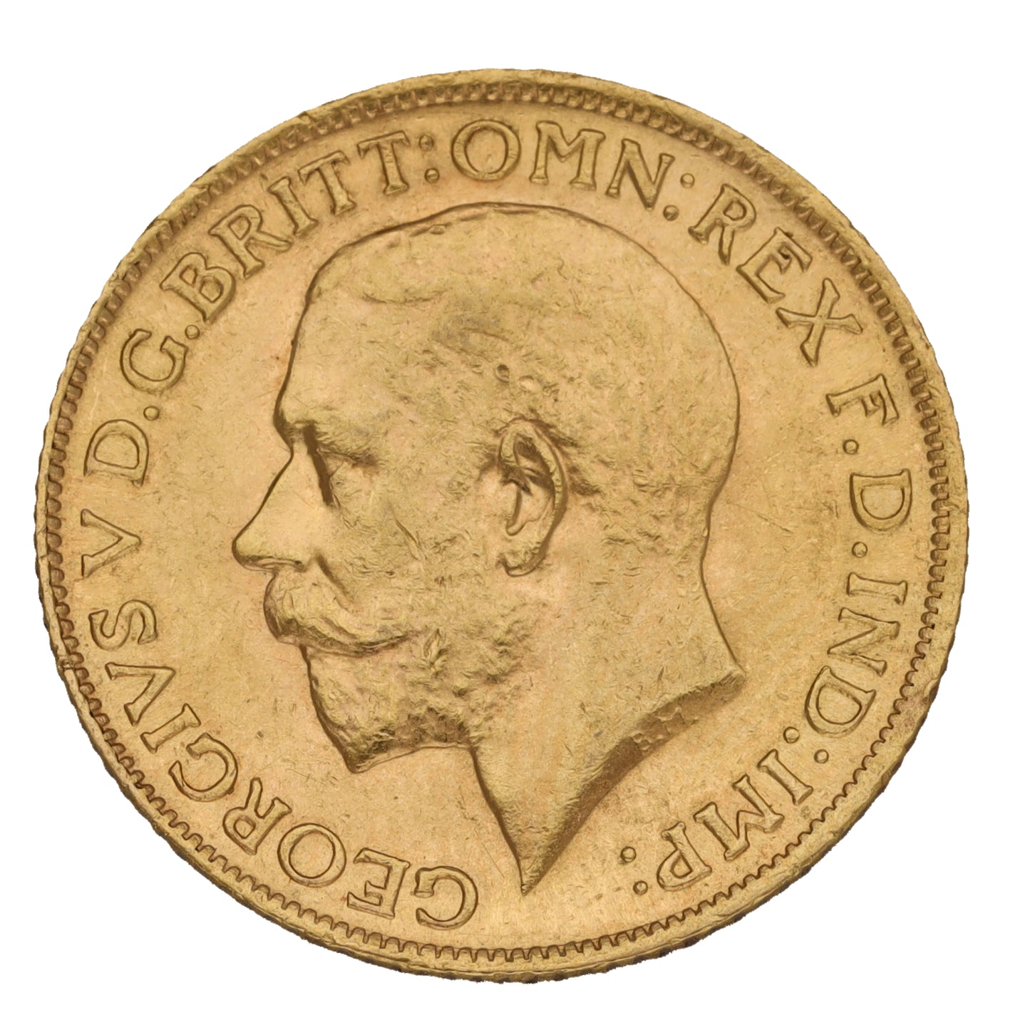 22ct Gold King George V Full Sovereign Coin 1913