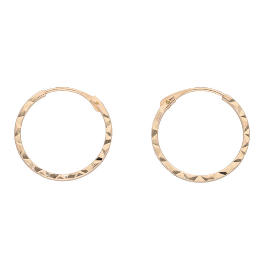 9ct Gold Small Hoop Earrings