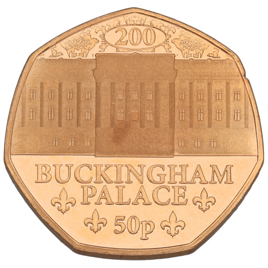 22ct Gold Buckingham Palace 50 Pence Coin 2025