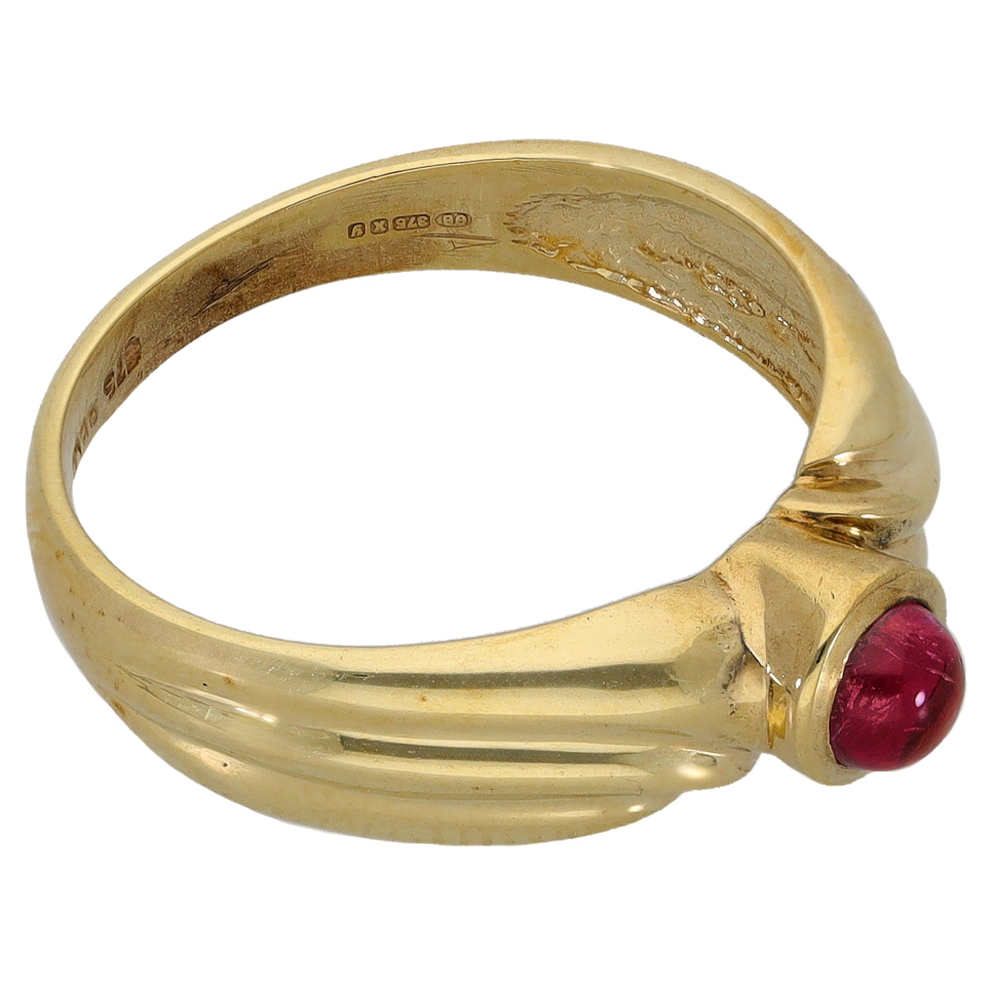 9ct Gold Tourmaline Single Stone Ring Size N