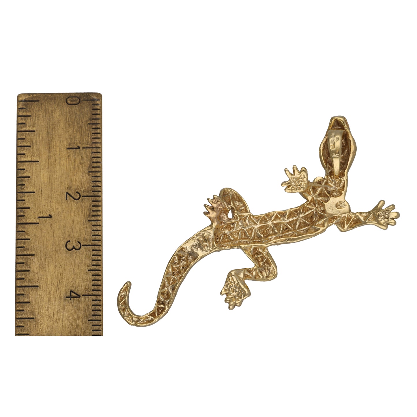 9ct Gold Lizard Pendant
