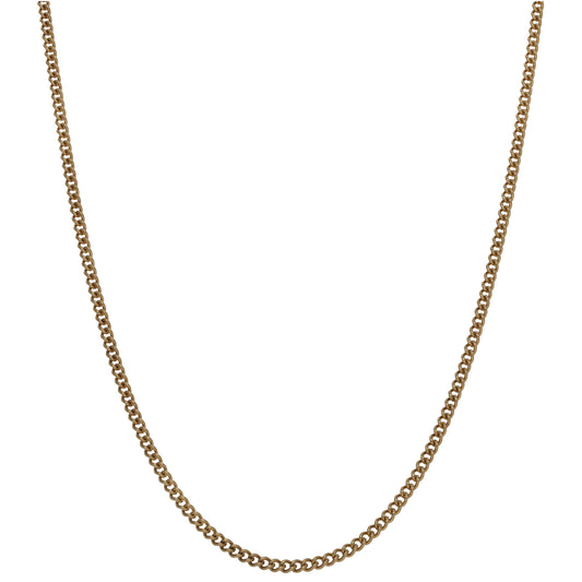 9ct Gold Curb Chain 20"
