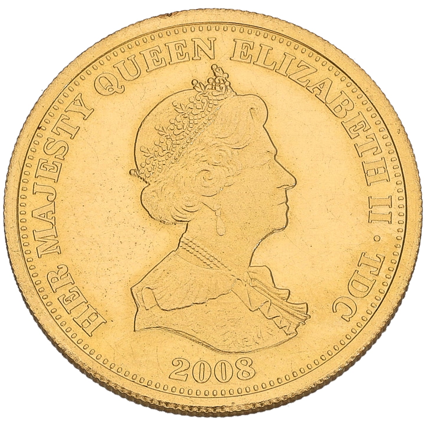 22ct Gold 250th Anniversary Of Admiral Lord Nelson's Birth 1/3 Guinea Coin 2008