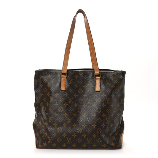 Louis Vuitton Cabas Mezzo Monogram Coated Canvas Bag - Brown