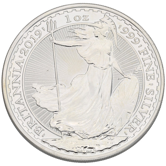 Fine Silver Queen Elizabeth II 1 OZ Britannia Coin 2019