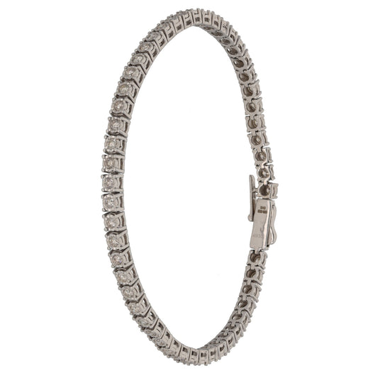 9ct White Gold 1.62ct Diamond Line/Tennis Bracelet