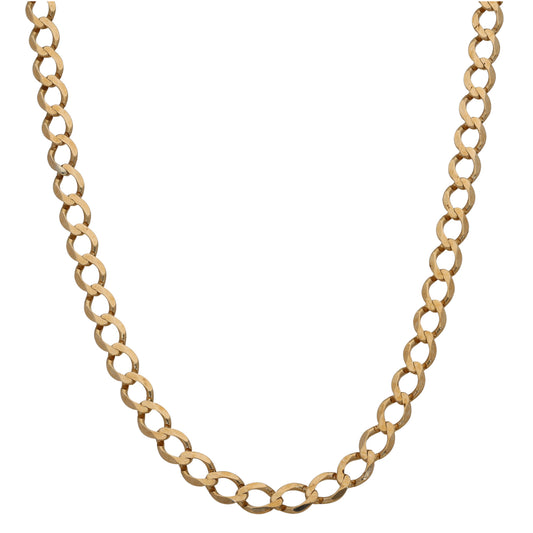 9ct Gold Curb Chain 20"