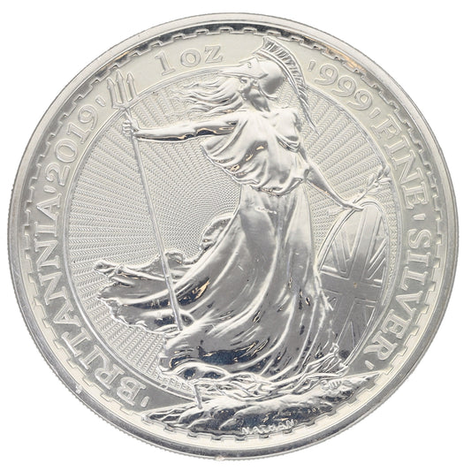 Fine Silver Queen Elizabeth II 1 OZ Britannia Coin 2019