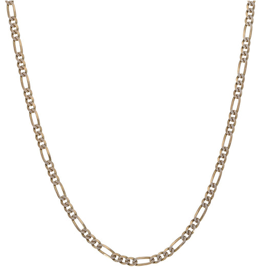 9ct Gold Figaro Chain 18"