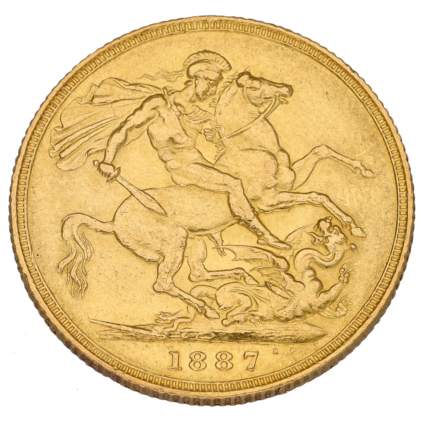22ct Gold Queen Victoria Full Sovereign Coin 1887