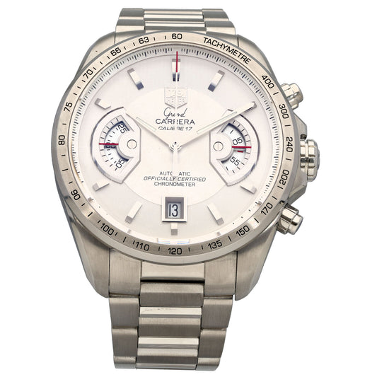 Tag Heuer Grand Carrera CAV511B 43mm Stainless Steel Watch