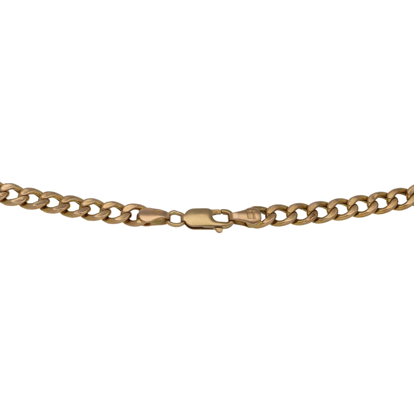 9ct Gold Curb Chain 18"
