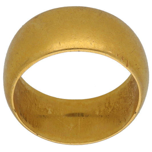 22ct Gold Plain Wedding Ring Size L
