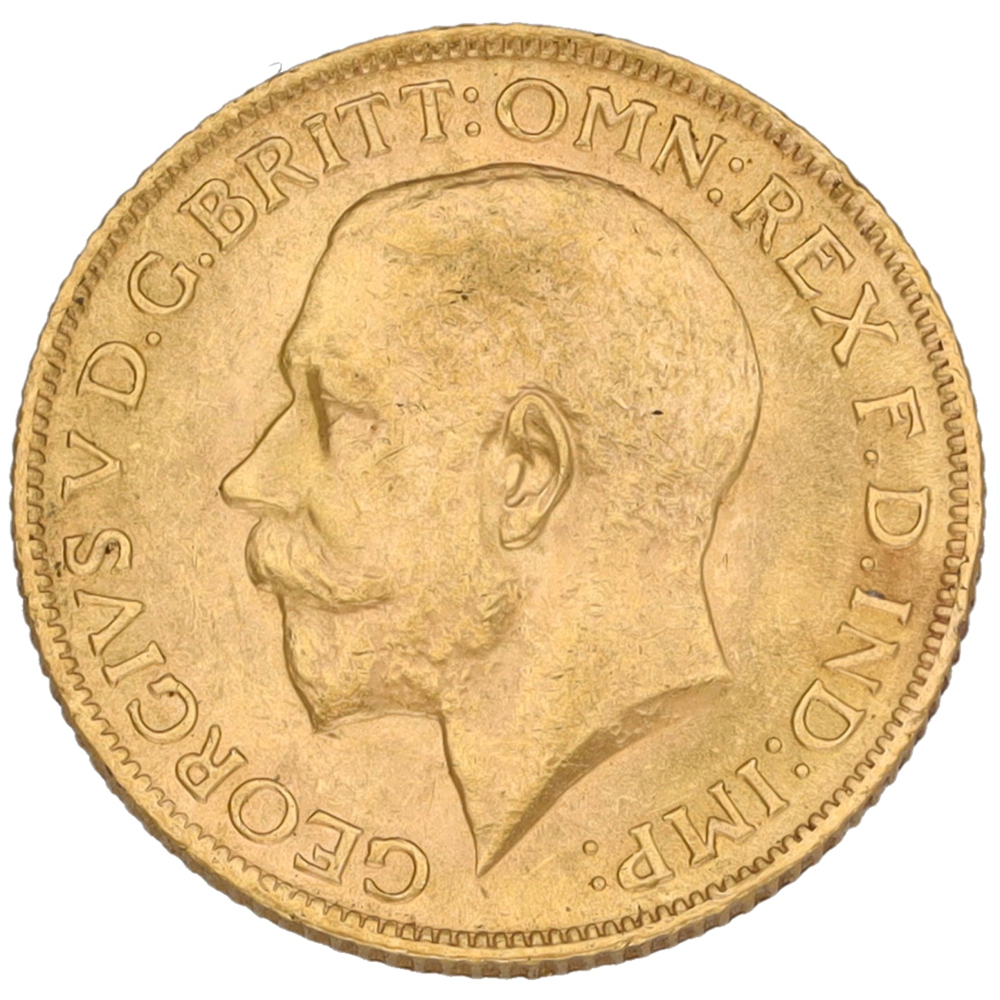 22ct Gold King George V Full Sovereign Coin 1915