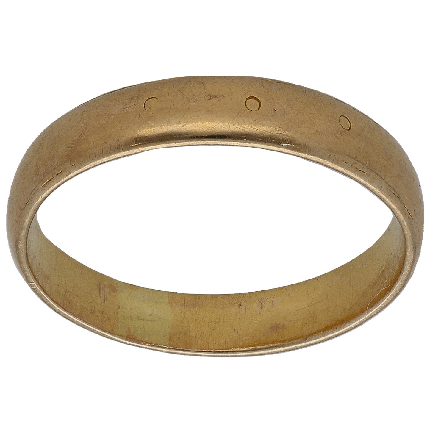 22ct Gold Plain Wedding Ring Size M