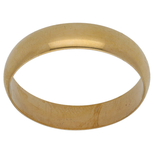 9ct Gold Plain Wedding Ring Size X
