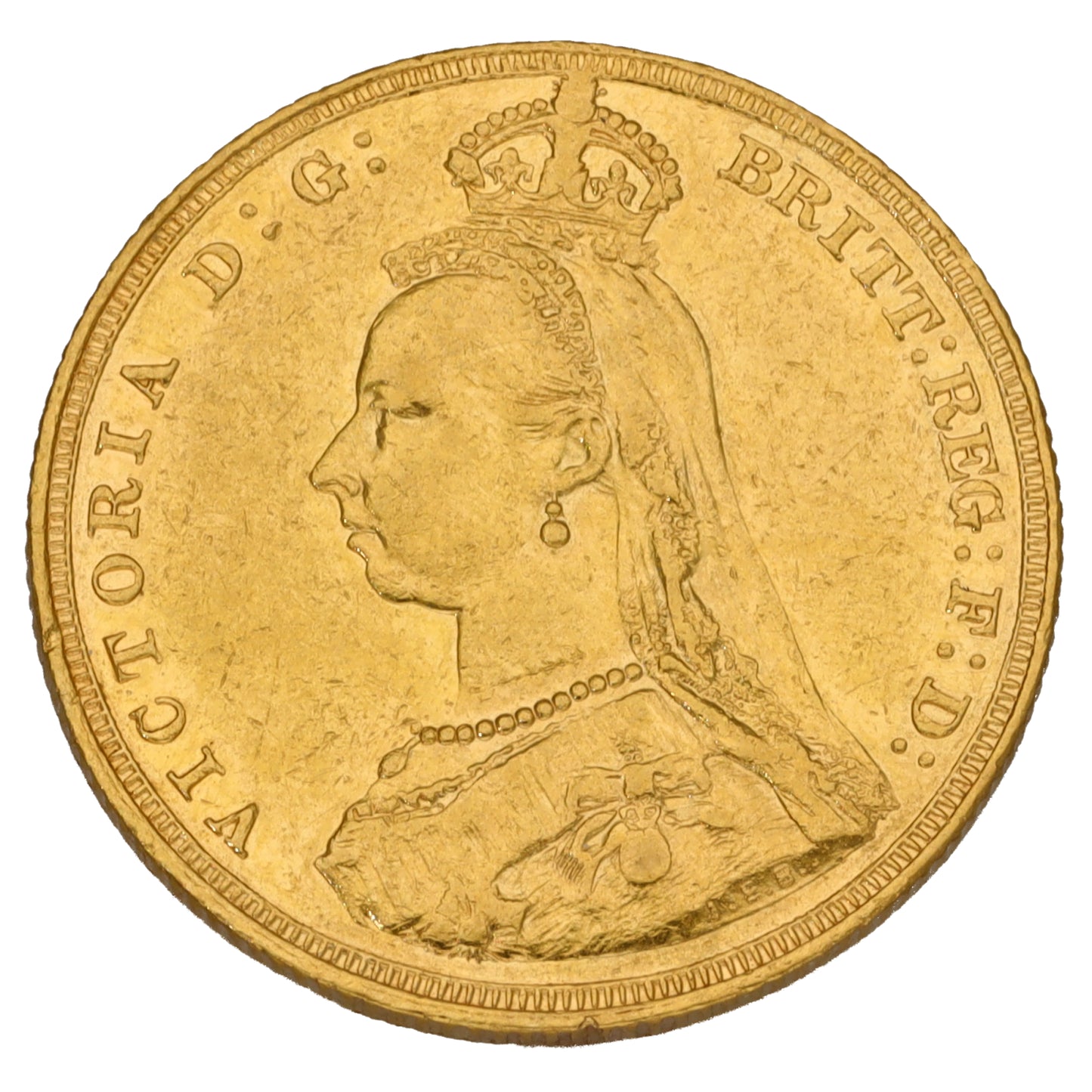 22ct Queen Victoria Full Sovereign Coin 1887