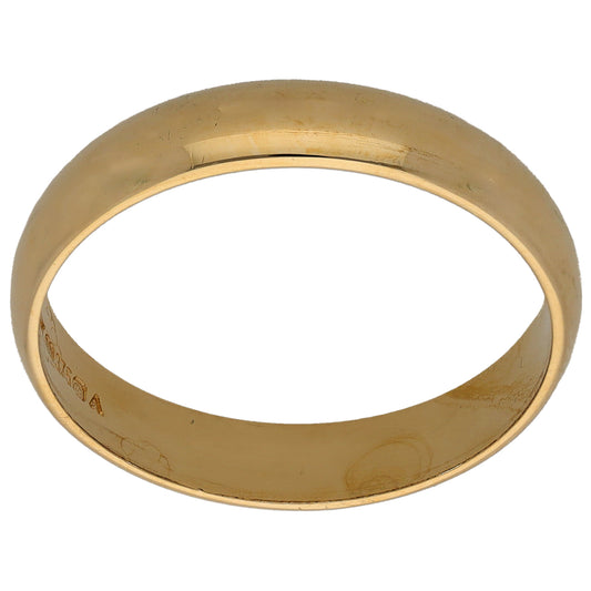 9ct Gold Plain Wedding Ring Size Y