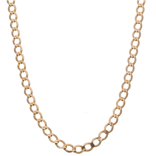 9ct Gold Curb Chain 24"