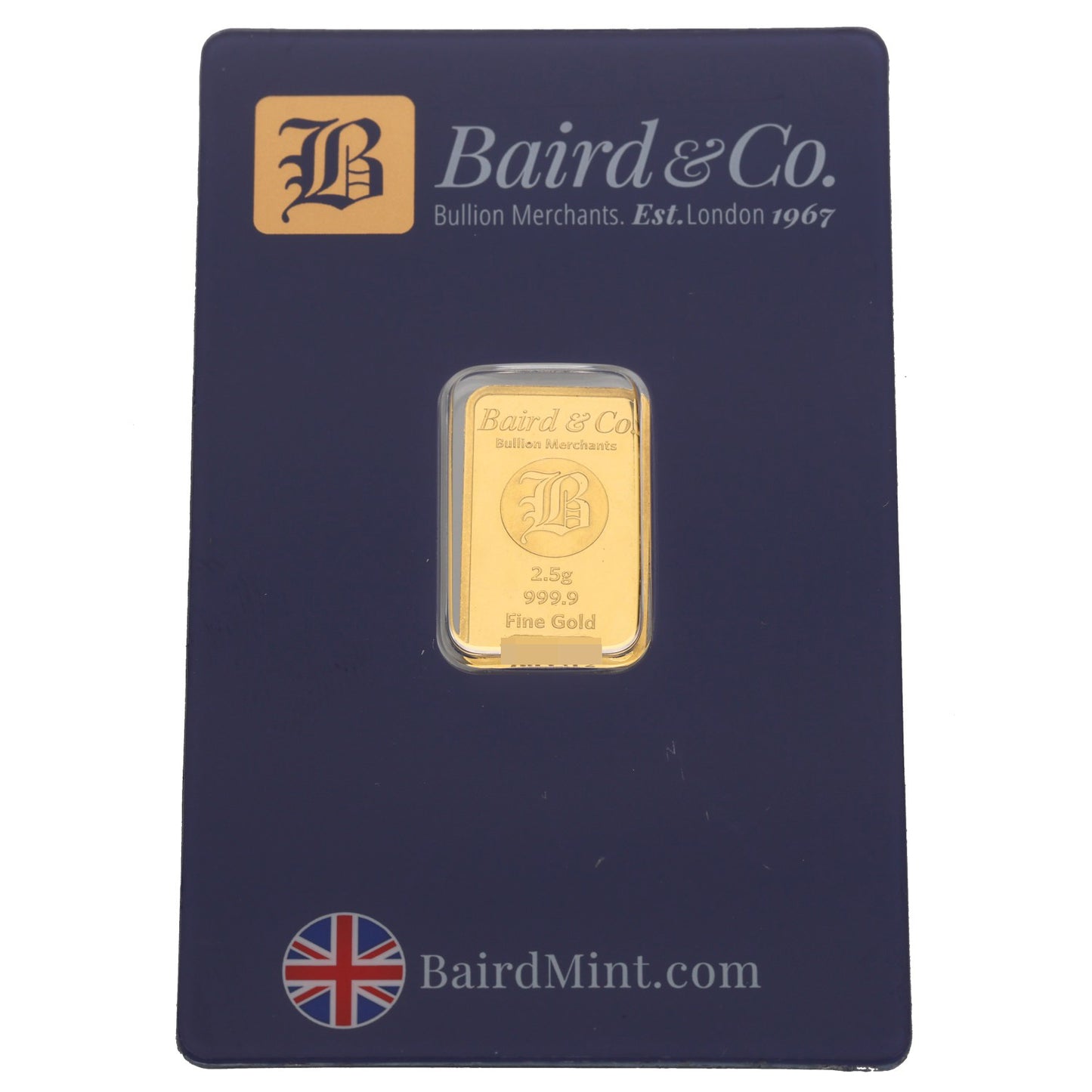 24ct 2.5g Gold Bar