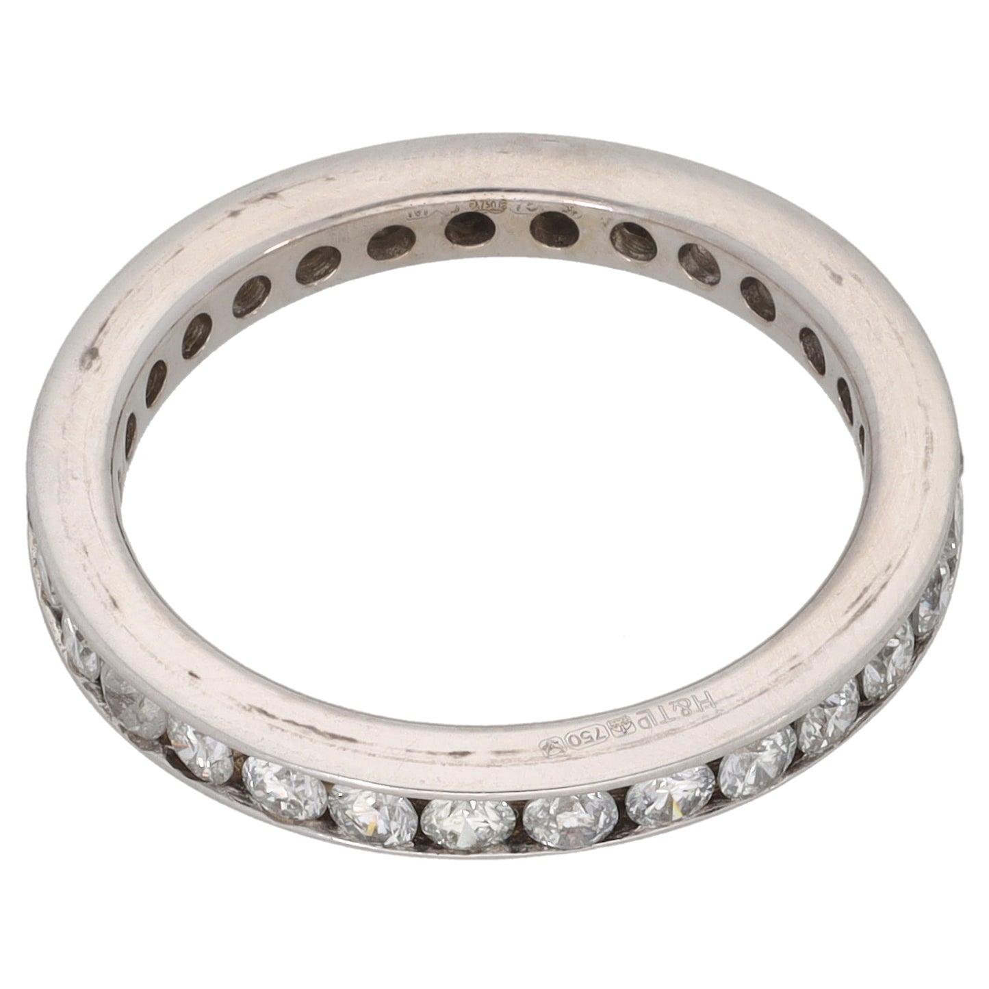 18ct White Gold 0.90ct Diamond Eternity Ring Size L