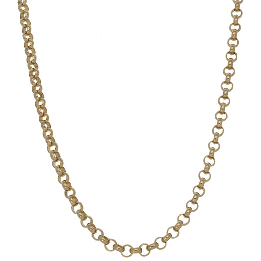 9ct Gold Belcher Chain 18"