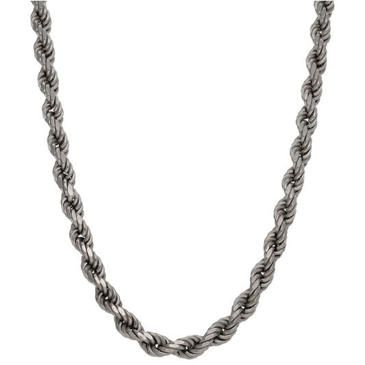 9ct White Gold Rope Chain 26"